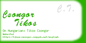 csongor tikos business card